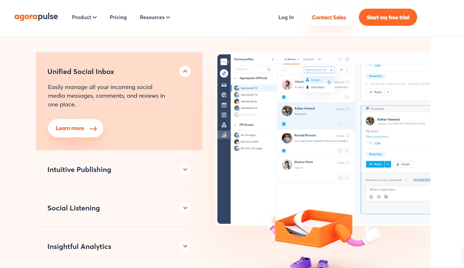Social media tracking software- Agora Pulse
